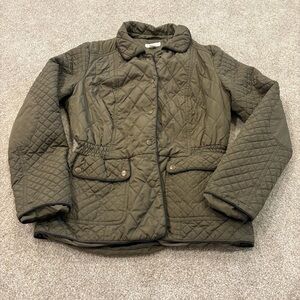 Monsoon quilted snap front jacket size medium